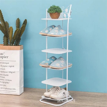 

XJ0017 Modern simple Household Creative lron Baking Finish Multi-Layer Shoe Space Rack Small Shoe Cabinet 6-Tier Display Frame