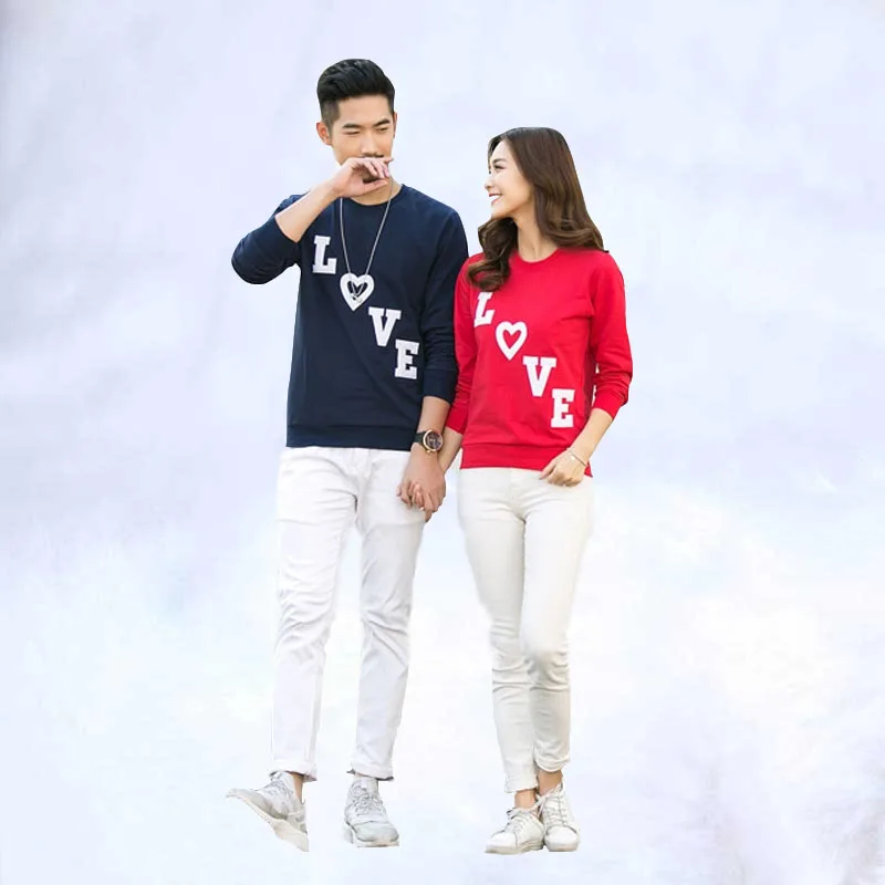 Family Matching Clothes Love Long-Sleeve Cotton T shirts Spring Autumn Family Clothing Family Look mom daughter clothes