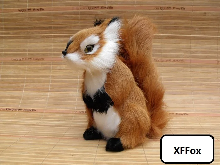 

big simulation squirrel model polyethylene&furs real life cute squirrel doll gift 18x10x20cm xf2251