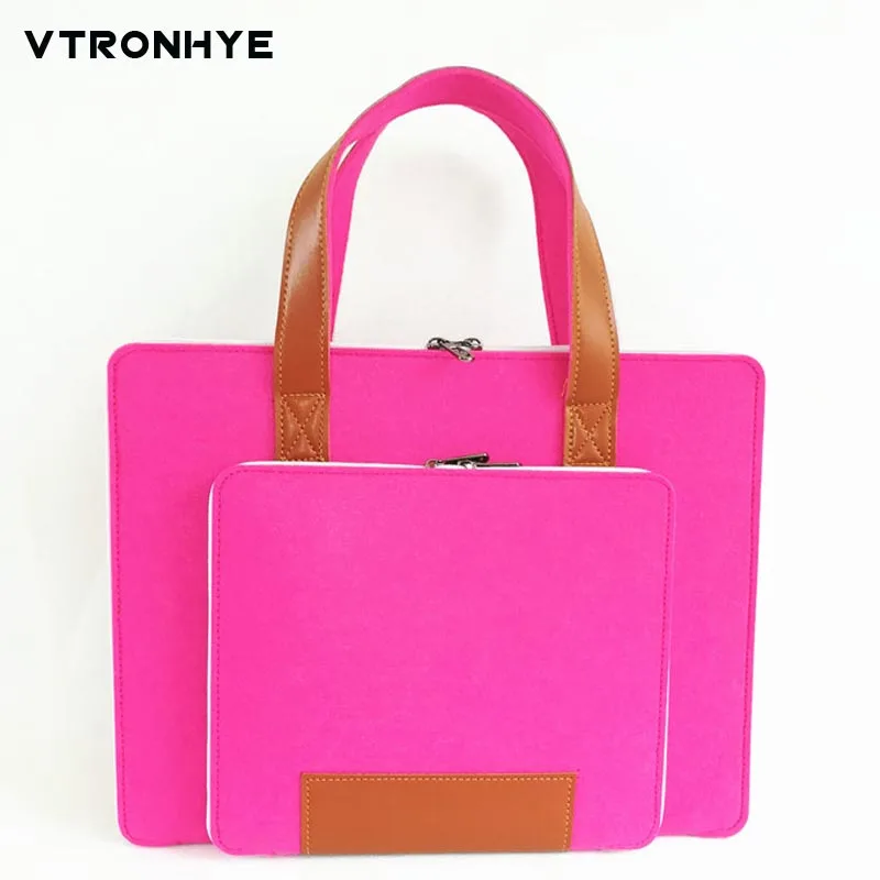 

Women Laptop Bag 17.3 Inch Super Slim Wool Felt Waterproof Notebook Sleeve Handbag For DELL/HP/Acer/Lenovo Computer Bag