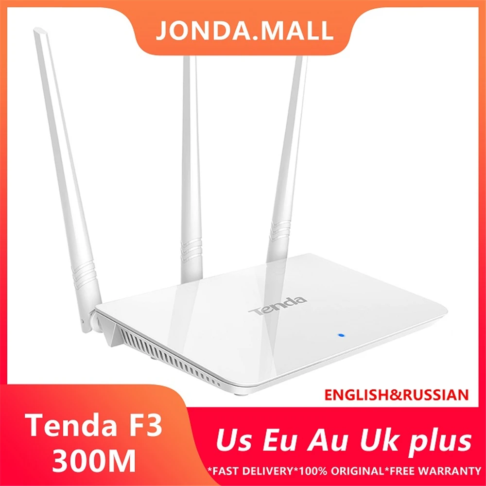 Tenda D301 300Mbps Wireless Router WiFi ADSL Modem Router network gigabit  4p Switch all in Wifi Router Support Ethernet WAN IPTV - AliExpress