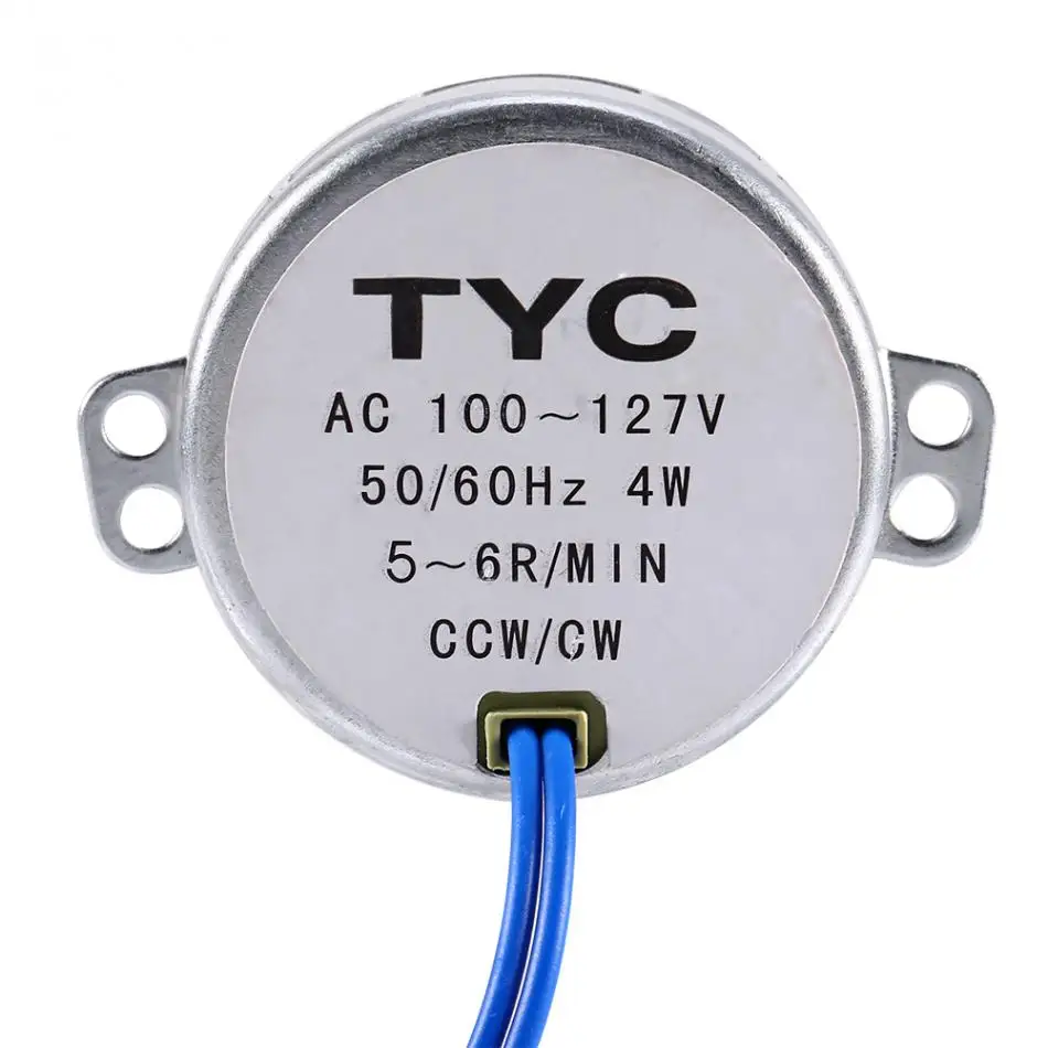 Синхронный двигатель большой 50/60 Гц переменного тока 100-127V 0,8-18R/мин CCW/CW 4W