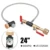 HOT-G1/2 CO2 Cylinder Refill Adapter Hose, CO2 Refill Station Connector Kit for Filling Soda Maker for Sodastream Tank
