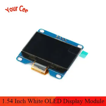 

1.54 Inch White OLED Display Module 128x64 IIC I2C Interface OLED Screen Board SPD0301 Drive IC 3.3-5V 4P