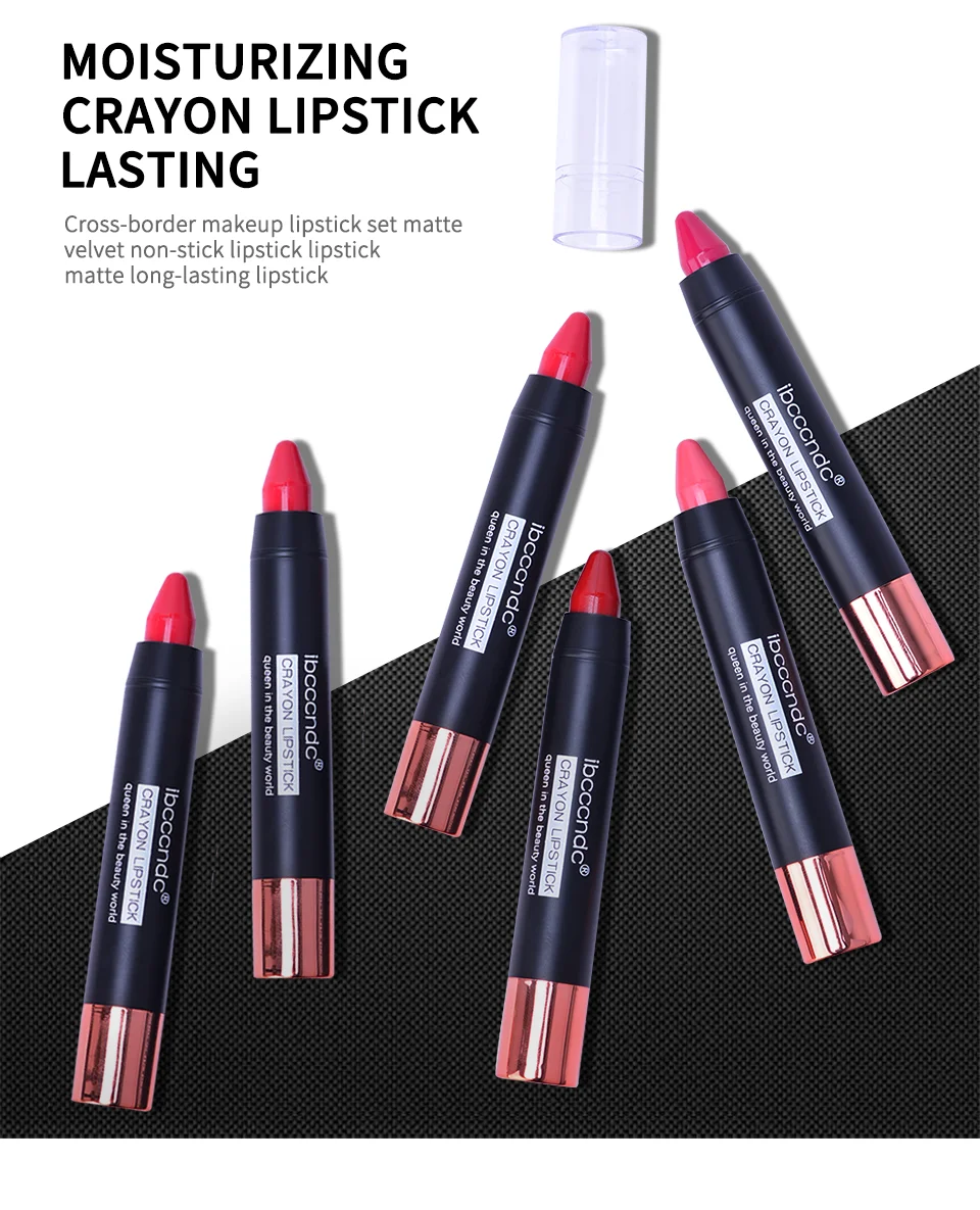 3.5g Matte Lipstick 12 Colors Lip stick Lip Tint Matte Velvet 24h Long Lasting Lip Gloss Crayon Lip Balm Lip Makeup Cosmetic