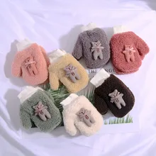 Детские теплые вязаные варежки с мультяшным рисунком для маленьких мальчиков и девочек, милые аксессуары, Новое поступление, Mitaine