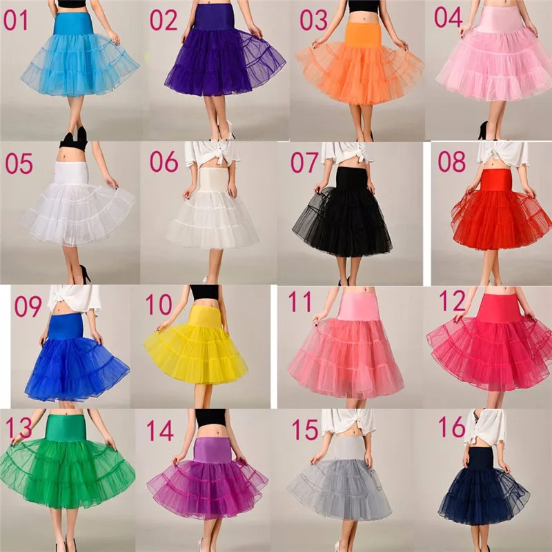 Ваша Primavera 2020! Enagua de Cosplay para mujer enaguas 65 см Lado hasta la rodilla Falda corta boda 3 capas All d|Юбки| |