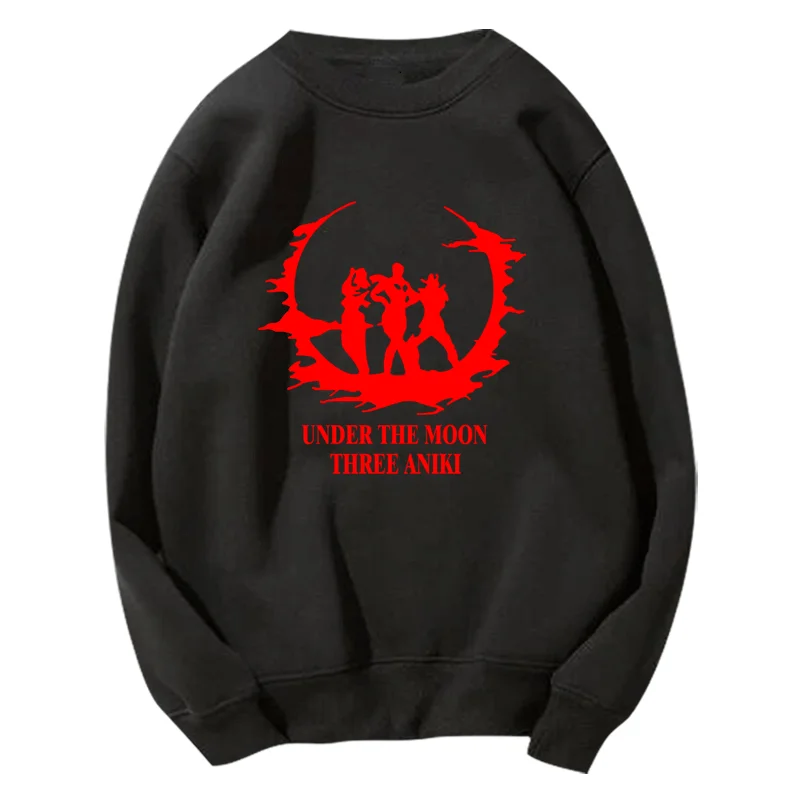 Высокое качество Q унисекс с рисунком из аниме JoJo невероятное приключение acdc Карс с круглым вырезом толстовка Giorno Giovanna Wamuu GioGio хлопок Повседневное пуловер с капюшоном