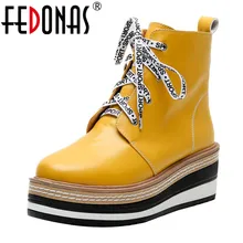 FEDONAS/ г. Осенне-зимние теплые высокие сапоги обувь для ночного клуба женские сапоги до колена из лакированной коровьей кожи на молнии на высоком каблуке