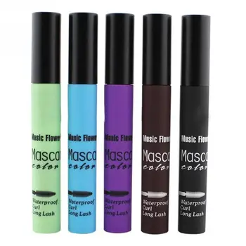 

Professional Cosmetic Eyes Colorful Fashion Mascara Waterproof Eyes Lashes Lengthening Curling Mascara Easy To Wear