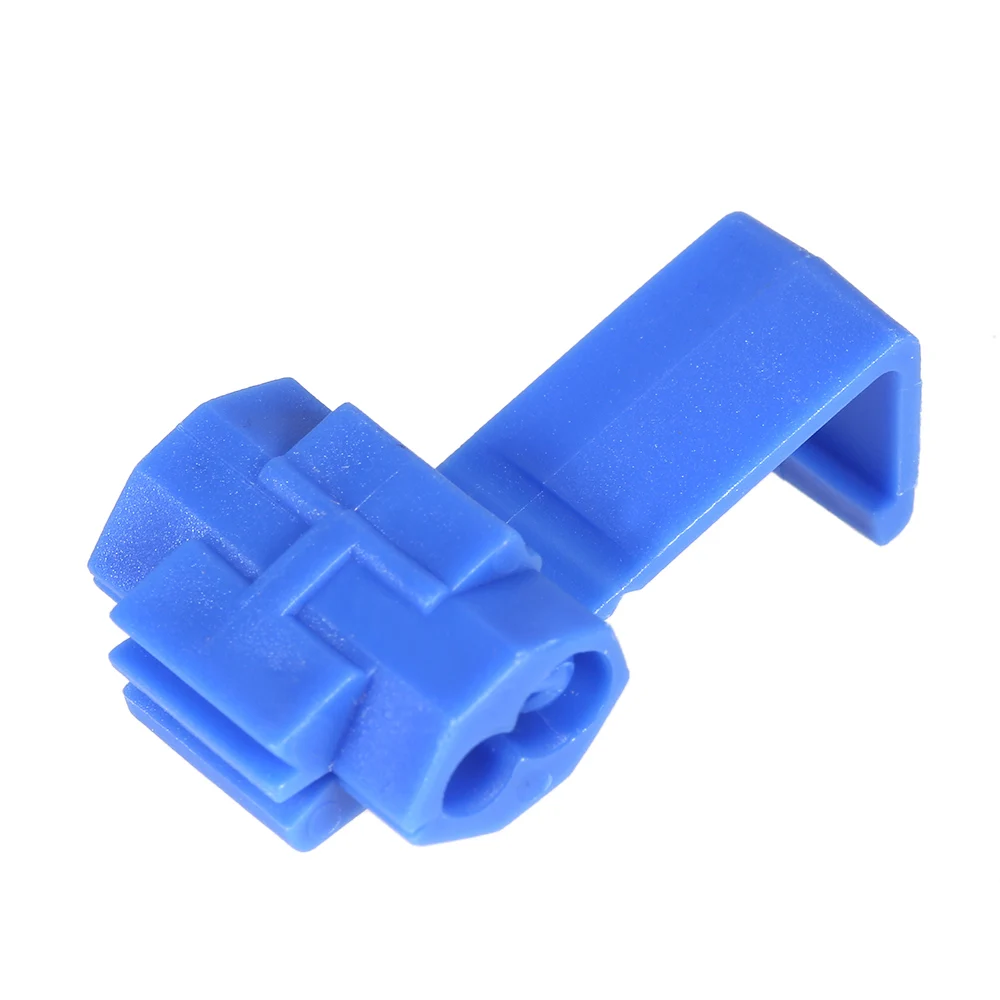 

Hot 100PCS Blue Scotch Lock 16-14 AWG Connectors Electrical Wire Cable Insulated Quick Splice Crimp Terminals