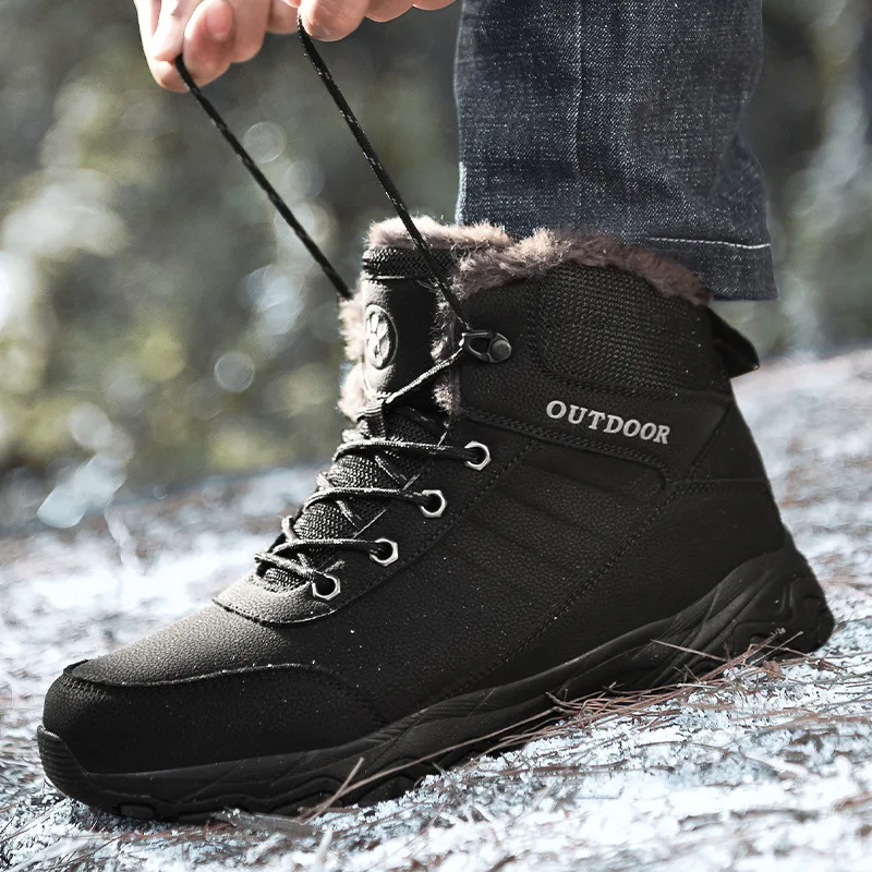 Hot Selling Large Size MEN'S SHOES Outdoor MD Outsole Sports Outdoor Climbing Boots Cotton-padded Shoes M751 Anti-slip Wear