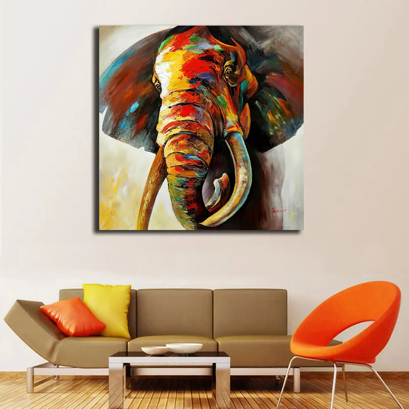Colorful Thinking Monkey Wall Art Canvas Painting Wild Animals Pop Art Posters Frog Elephant Paintings Wall Decorative Pictures