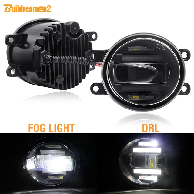 Ledフォグランプ,デイタイムランニングライト,drl,12v,2個,トヨタ