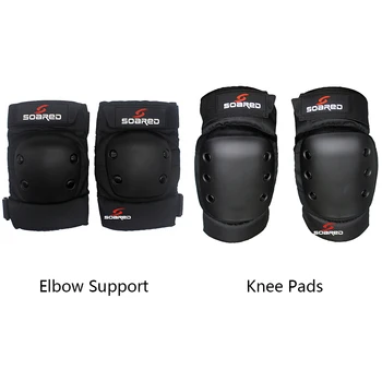 

1 Pair Roller Skating Sports Knee Pads Elbow Support Adjustable Protective Gears Motorcycle High Elastic Cycling Riding Skiing
