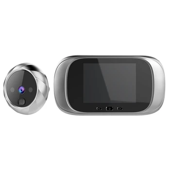 

2.8 Inch Lcd Color Screen Digital Doorbell Electronic Peephole Night-Vision Motion Sensor Door Camera Viewer Silver