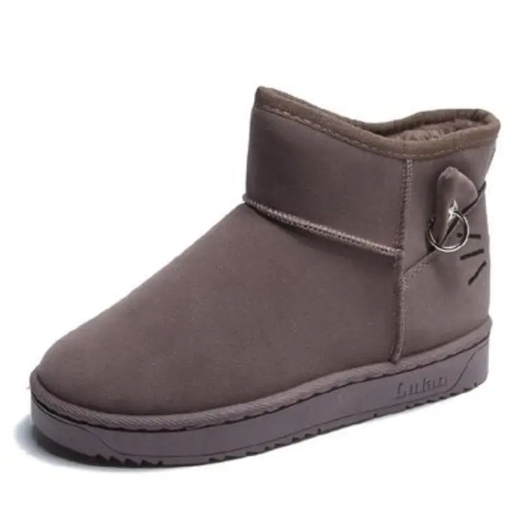 3 NEW Arrive Australia Brand Winter Fashion Style Women's Suede Snow Boots Female Warm Fur Plush Ankle Shoes Woman Botas Mujer W3 - Цвет: 3