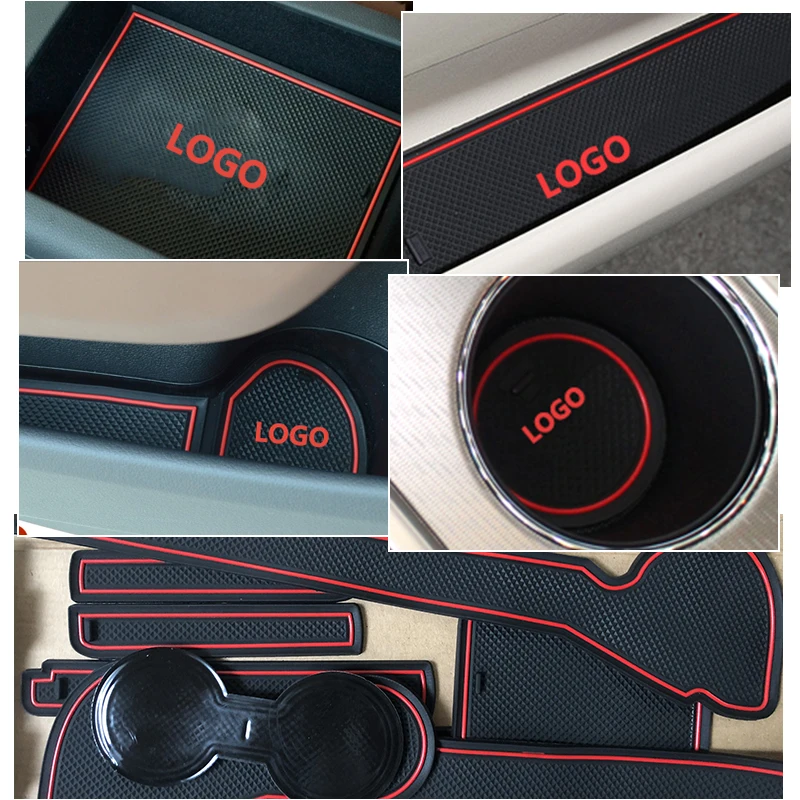 Для Audi A4 B8 2008 2009 2010 2011 A4 8K RS4 S4 гибкие чехлы из термопластичного полиуретана(RS противоскользящими резиновыми затворный слот подставка под кружку, костер аксессуары наклейки для автомобиля