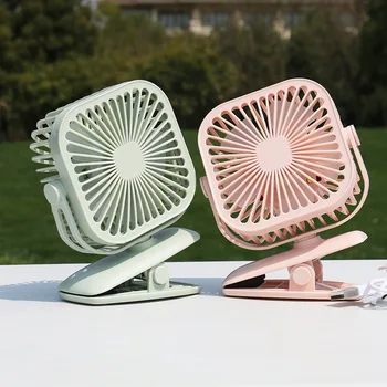 

New Type Originality Clip Night Lampstand Fan Usb Charge Mute Will Wind Power Student Dormitory Office Desktop Fans