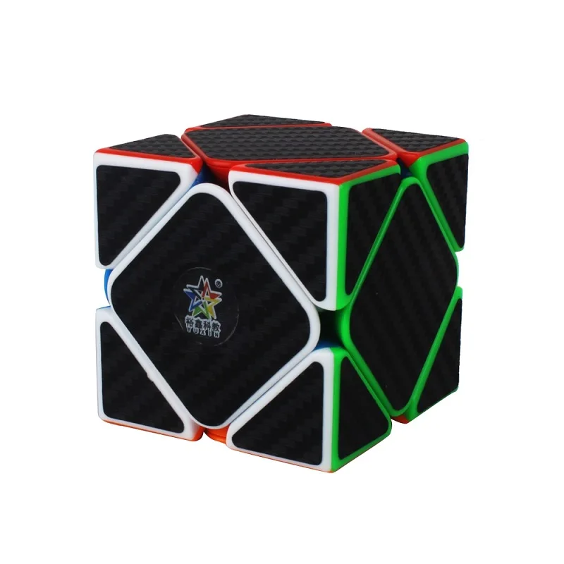 YUXIN наклейка из углеродного волокна 2x2x2 3x3x3 4x4x4 5*5*5 Megaminx Skew Пирамида волшебный куб головоломка на Скорость Куб обучающий игрушки - Цвет: Skew