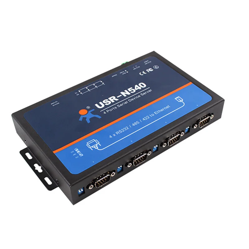 USR-N540 4 puertos serie RS232 RS485 RS422 a Ethernet TCP/IP convertidor Dispositivo Servidor Modbus RTU a TCP para automatización industrial