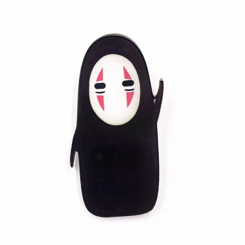 1 шт. без лица человек символ значок Kawaii значок Harajuku акриловые заколки значки мультфильм рюкзак DIY Броши Одежда - Цвет: Темно-серый