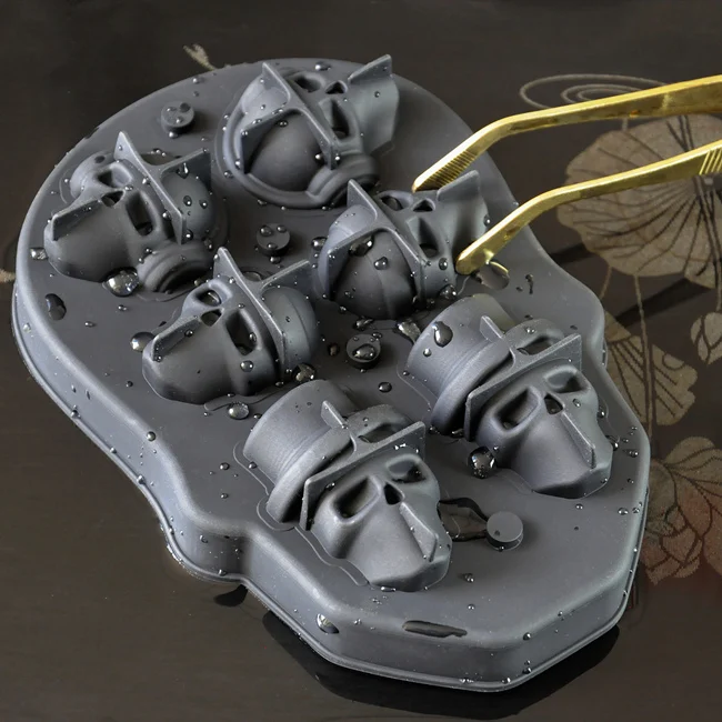 Оптовая продажа оригинальный 6 элементный резиновый 3D Силиконовый поднос для