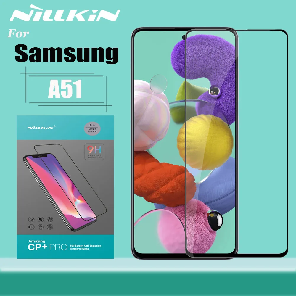 Защитное стекло Nillkin для Samsung Galaxy A51 закаленное 2.5D с полным покрытием прозрачное |