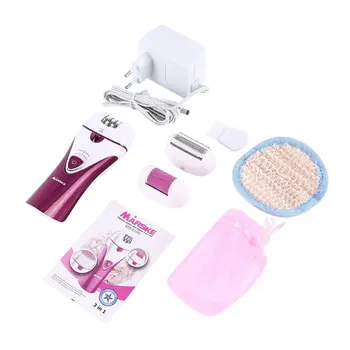 

Epilator Shaver And Clipper Three-In-One Set Callus Remover Electric Rechargeable Cordless Epilator Hair Removal Shaver