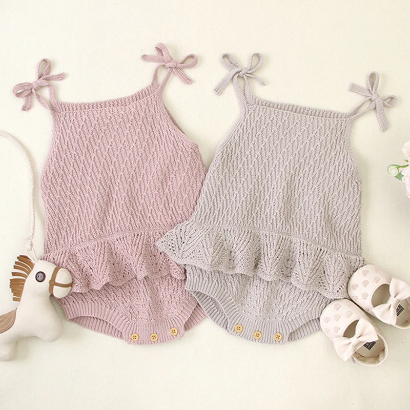 

Комбинезон без рукавов с подтяжками для новорожденных, Осенний однотонный комбинезон для маленьких девочек