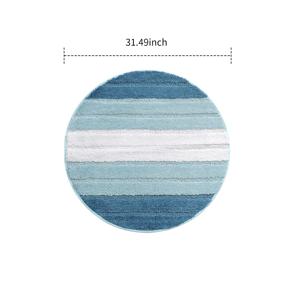 Soft Microfiber Rug Kitchen Carpet Floor Mat Round Carpet Anti-slip Bath Mat Livingroom Home Bedroom Machine Washable Carpet