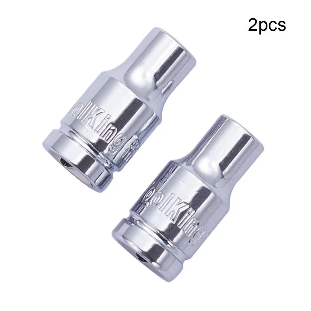 E7 inch x2pcs 1/" Привод 7/32"~ 1/" и E4~ E10 короткий рукав 6-заостренных винтов с шестигранной хром-ванадиевой Сталь 6 точечный мост гайка с шестигранной воздействие гнездо 2 шт - Цвет: E7 inch x2pcs