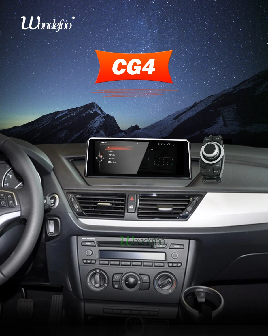 Top 4G 64G IPS Android 9.0/7.1 Car GPS Radio for BMW X1 E84 2009-2015 CIC system Navigation Glonass Original Steer wheel no DVD 1