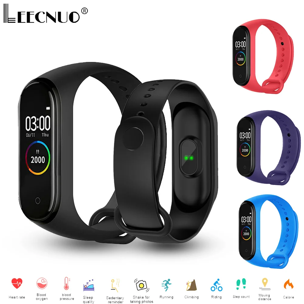 

M4 Men Smart Watch IP67 Waterproof Blood Pressure Heart Rate Men Digital Watches Monitor Fitness Tracker Smartwatch Bracelet