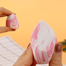 1 шт. губка для макияжа с коробкой в форме капли воды гладкая Женская основа для макияжа Косметическая пуховка для макияжа инструменты губка