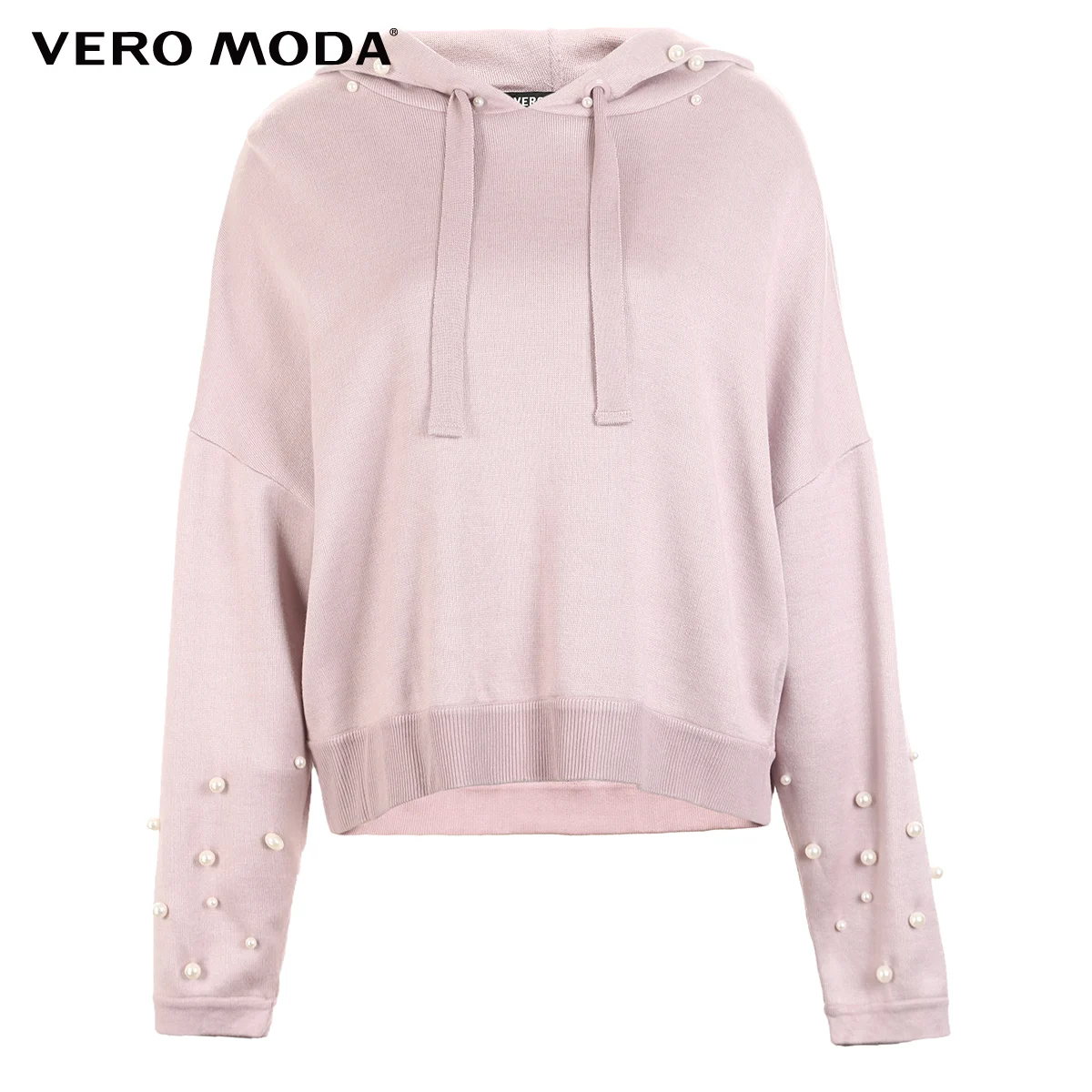 Vero Moda женские декоративные жемчужные толстовки свободного кроя трикотажные | 319133508