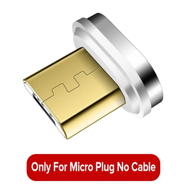 For Micro Plug Магнитный кабель GETIHU 2 м, быстрая зарядка 3A для iPhone 11, samsung, зарядное устройство, быстрая зарядка 3,0, Micro usb type-C, магнитный шнур для зарядки телефона и передачи данных - Цвет: For Micro Plug