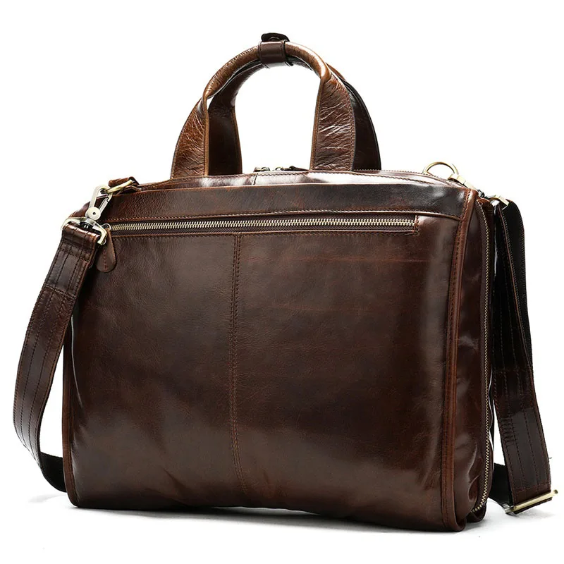 WETSAL деловой портфель мужская сумка из натуральной кожи сумки на плечо для ноутбука Мужские портфели s сумки для офиса/компьютера 8867 - Цвет: 8867coffee