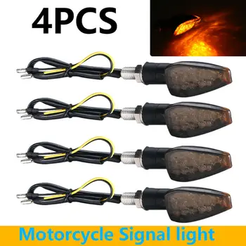 

4pcs 12V Motorcycle LED Turn Signal Light Indicator Lamp Blinker Amber Waterproof Dustproof Universal
