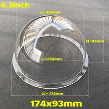 174x93 мм прозрачный размер 6,2 дюйма Открытый акриловый прозрачный купольный протектор корпус пластиковый полусфера камеры безопасности аксессуары