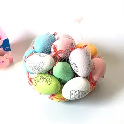 20 шт. подарок на день ребенка картина эмуляция яичная скорлупа ребенок пасхальное украшение пластиковый кулон пасхальное яйцо Развивающие