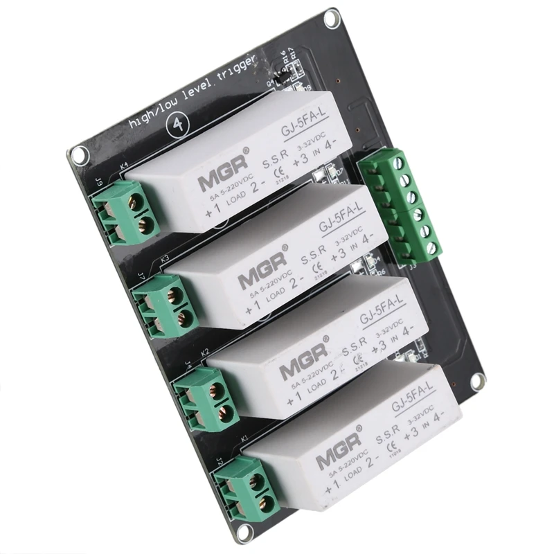 4 Channel SSR Solid State Relay High-low Trigger 5A 3-32V For Arduino UNO R3