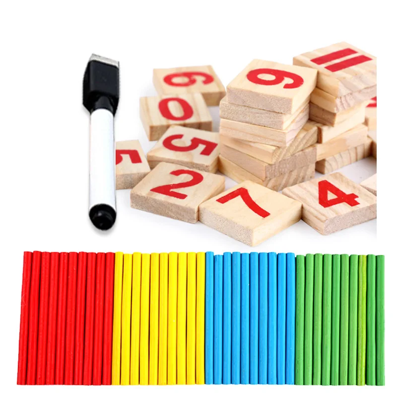 

Montessori Early Childhood Educational Children Mathematics Arithmetic Teaching Aids Counting Sticks Mathematics Rod +/- Arithme