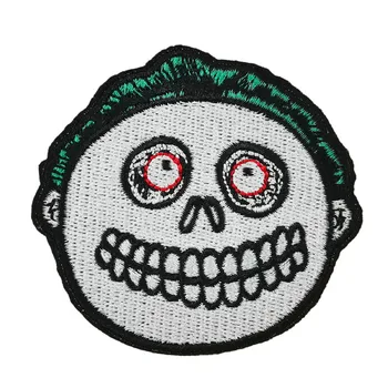 

Nightmare Before Christmas Jack Skellington Sugar Skull Embroidered Iron On Patch Sew on applique