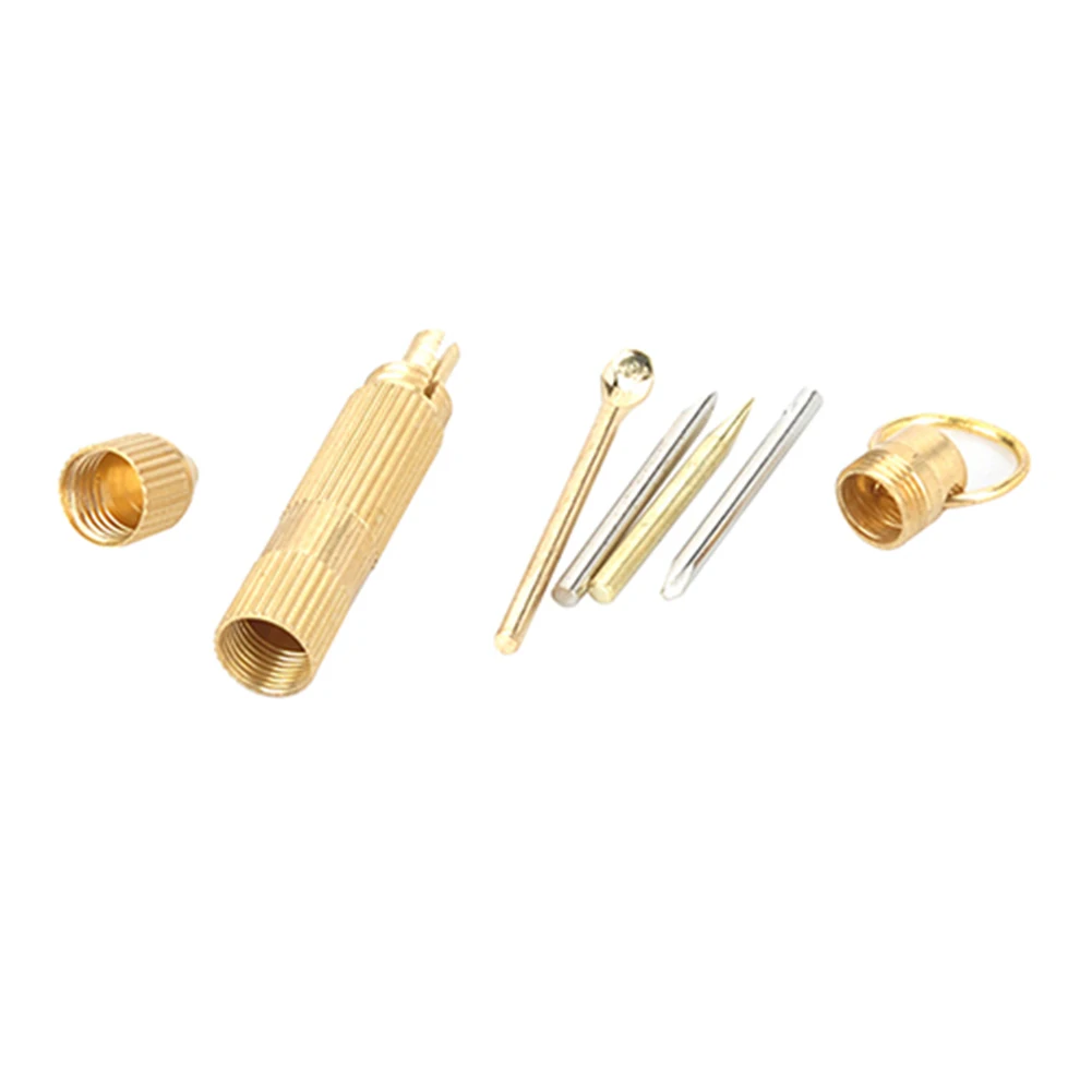 4 in 1 Multifunction Ear Cleaner Spoon Opener Screwdriver Mini Metal Earpick Portable Ear Cleaners Keychain Ear Wax Removal Tool 4
