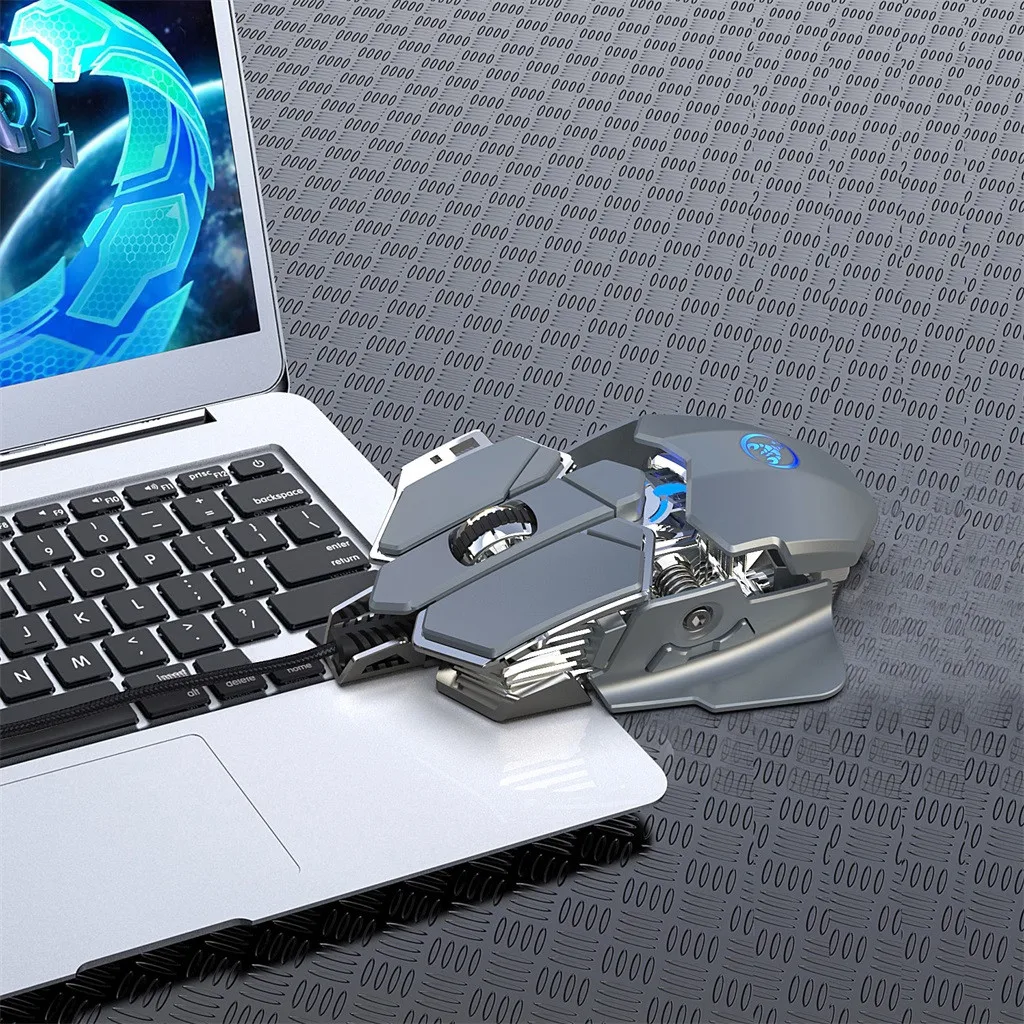 Покупка Механическая определенная игра USB Проводная 6400 dpi Регулируемая игровая мышь Мыши для ПК фабричная покупка