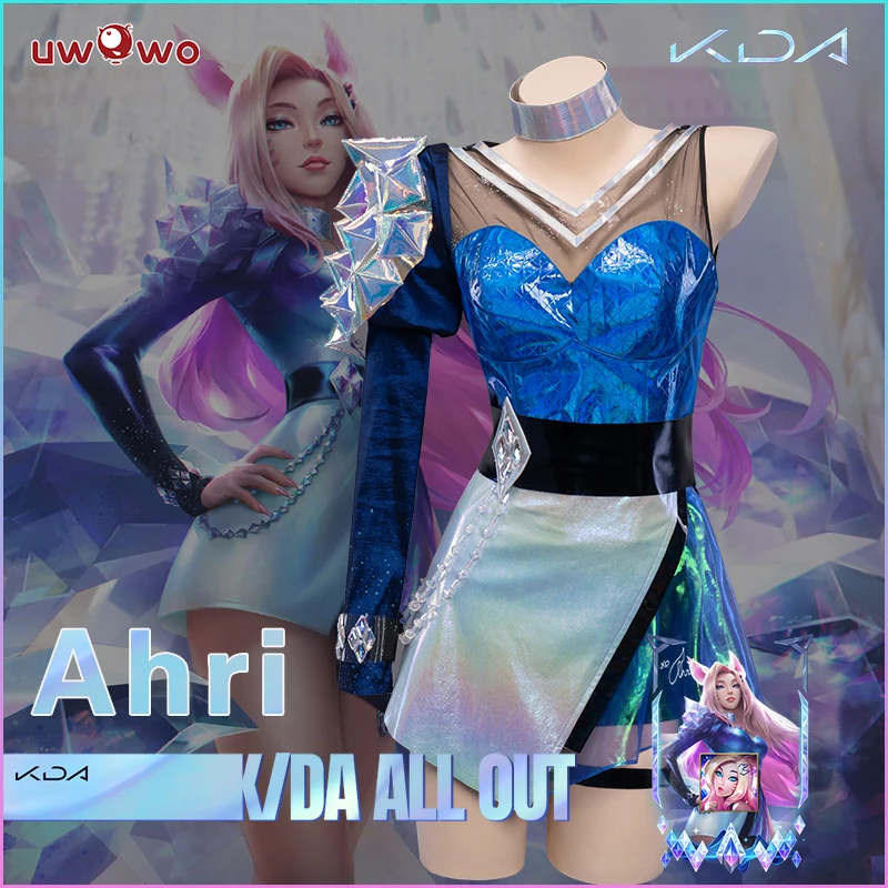 

Pre-sale Uwowo K/DA All Out Ahri Cosplay Costume League of Legends LOL The Nine-Tailed Fox