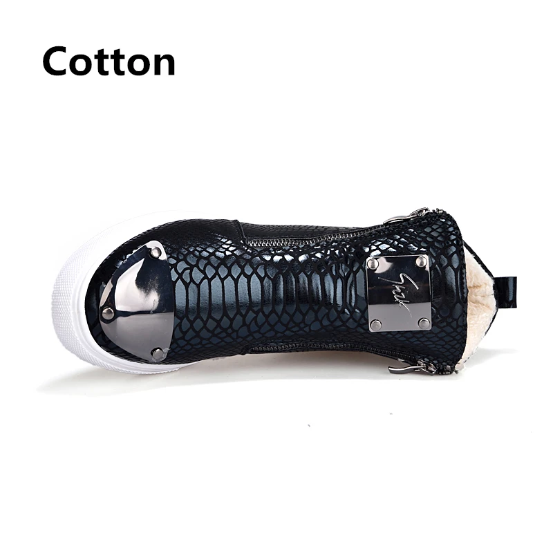 Cotton Black Мужская обувь для скейтбординга; сезон осень-зима; высокие кроссовки; Мужская Спортивная обувь; дышащая прогулочная обувь на плоской подошве; chaussure homme - Цвет: Cotton Black