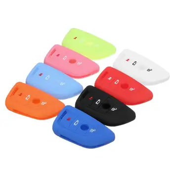 

4 Buttons Silicone Remote Key Case Cover Fob Shell Protector For BMW X1 F48 X3 X4 X5 X6 2016 2017