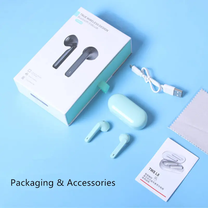 true wireless design bluetooth earbuds